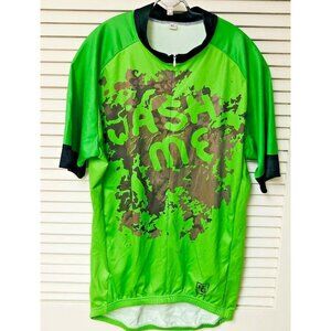 NWT CoolPass 1/2 Zip Cycling Jersey Shirt Men's XL  Dyrt Gear Reflective Wash Me